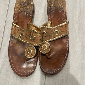 Jack Rogers cork low sandals